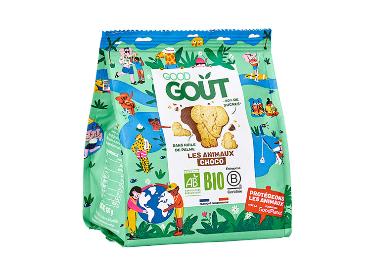 Good Goût Biscuits BIO Les animaux choco - 120 g