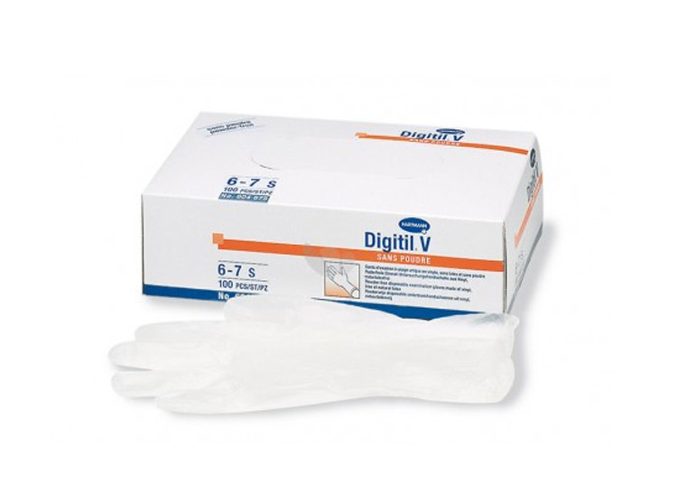 Digitil V Gants d'examen vinyle Taille S - 150 gants