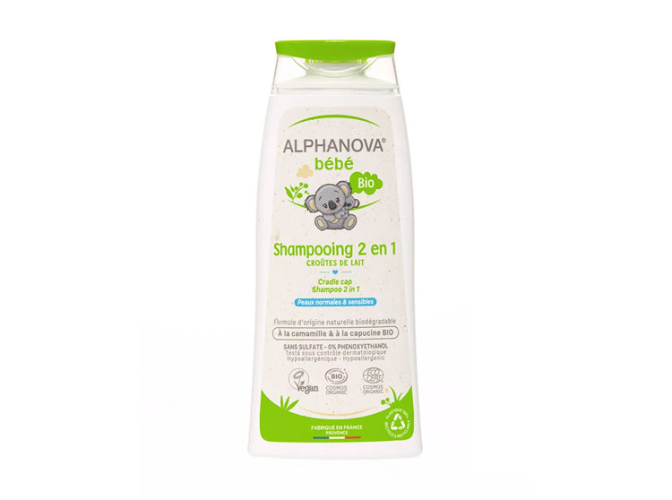 Alphanova Shampooing bébé BIO 2 en 1 Croûtes de lait - 200ml