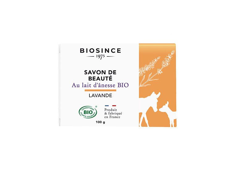 Gravier Biosince 1975 Savon de beauté au lait d'ânesse BIO Lavande - 100g