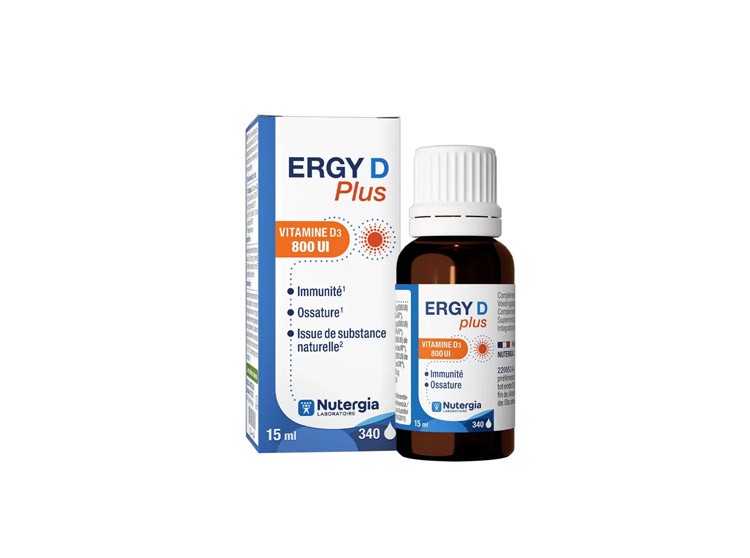 ERGY D Plus Vitamine D3 800 UI - 15ml