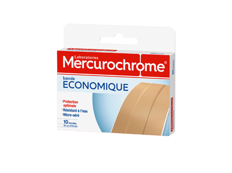 Mercurochrome Bande économique - 10x6cm
