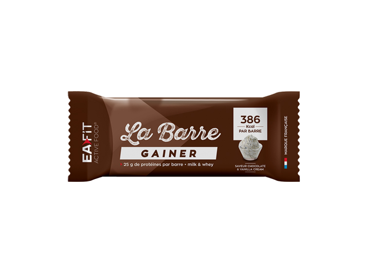 Eafit La barre gainer saveur chocolat et crème vanille - x1