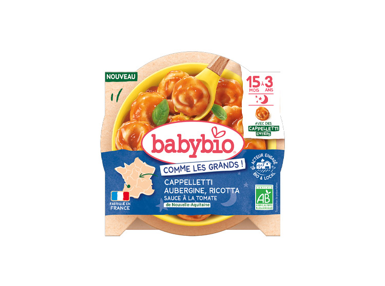 Cappelletti Aubergine Ricotta Sauce Tomate - 190g