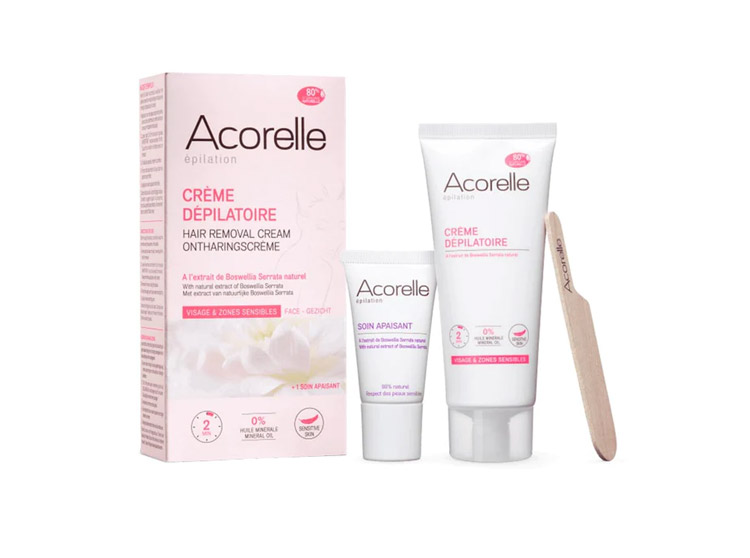 Acorelle Crème dépilatoire Visage et zones sensibles - 75ml