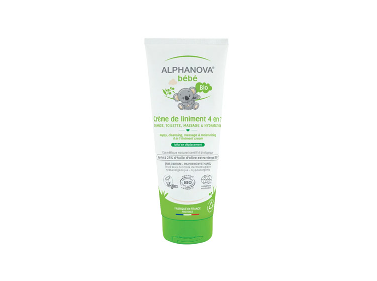 Alphanova Bébé Crème de liniment 4en1 BIO - 200ml