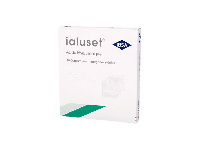 Ialuset Compresses imprégnées stériles - 10 compresses