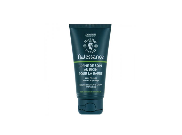 Natessance Crème à barbe Ricin sans rinçage - 50ml