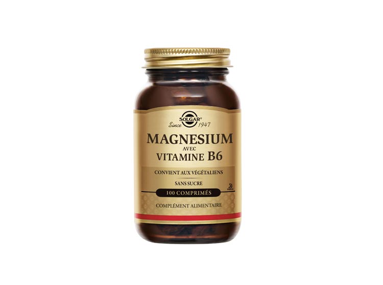 Solgar Magnésium avec Vitamine B6 - 100 comprimés