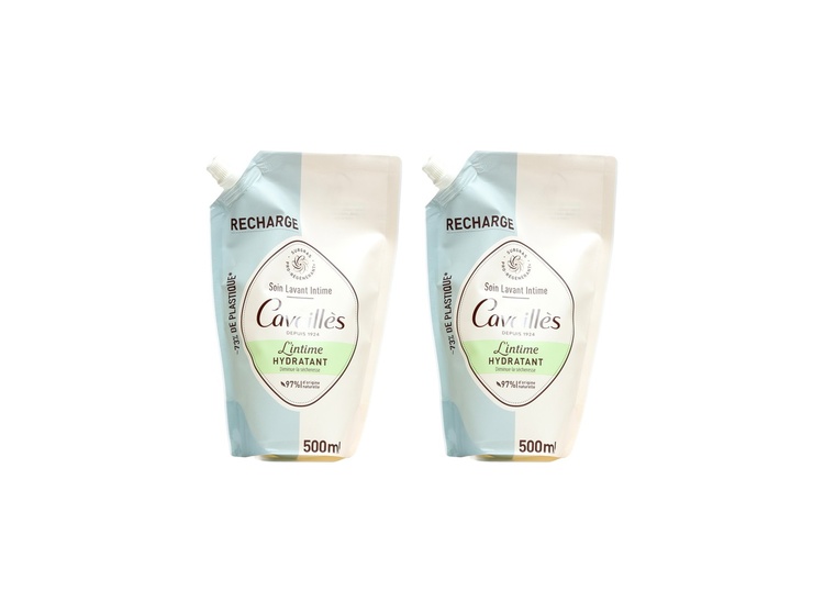 Rogé Cavaillès Soin lavant intime Hydratant - Lot de 2 recharges 2x500ml