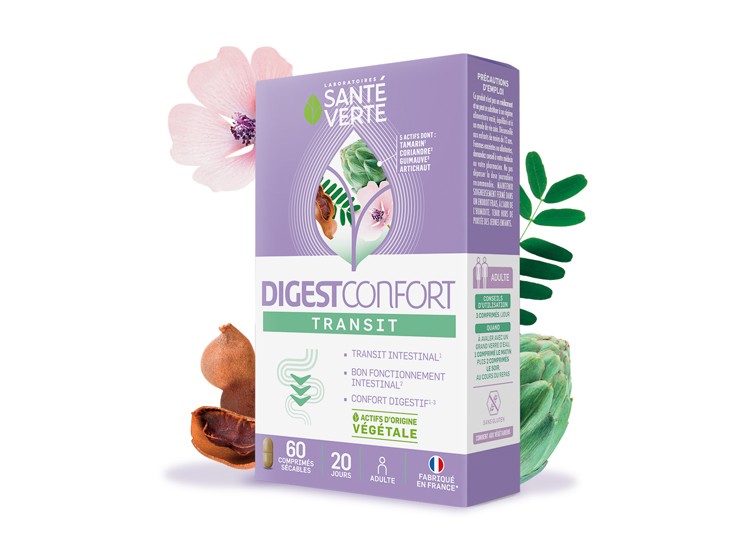 Santé verte Digestconfort Transit - 60 comprimés