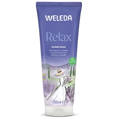 Crème de douche relax lavande weleda