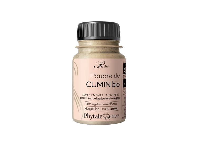 Phytalessence Pure Poudre de Cumin BIO - 60 gélules