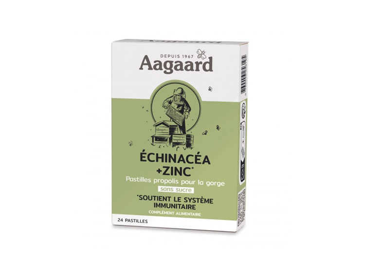 Aagaard Propolentum Echinacéa Zinc - 24 pastilles