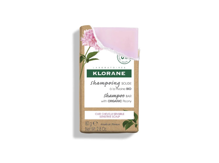 Klorane Shampooing Solide à la Pivoine BIO - 80 g