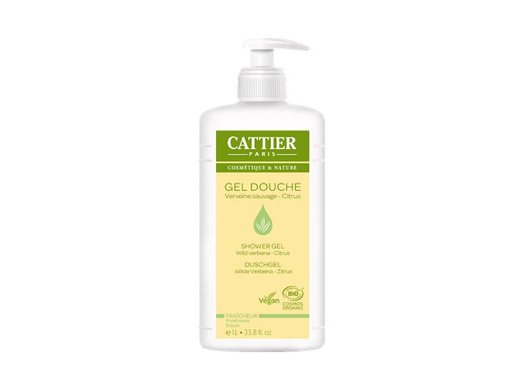 Cattier Gel douche fraîcheur Verveine sauvage Citrus - 1L