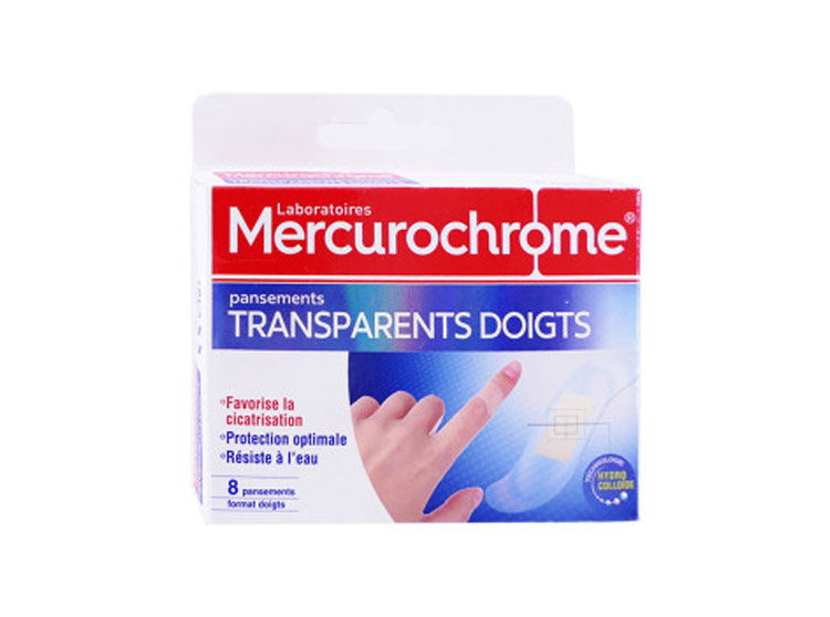 Pansements Transparents Doigts - 8 pansements