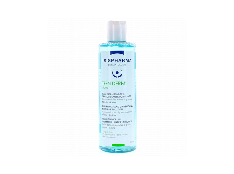 Isispharma Teen Derm Aqua solution micellaire démaquillante purifiante - 250ml