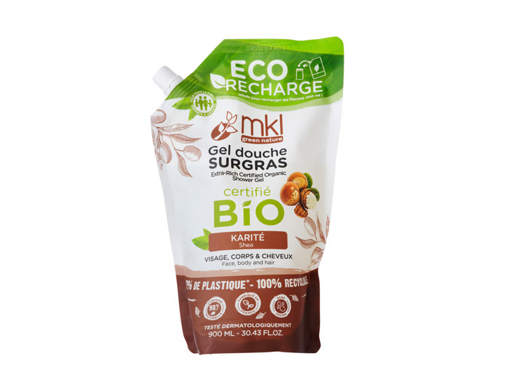 MKL Gel Douche Surgras Karité BIO Eco-Recharge - 900 ml