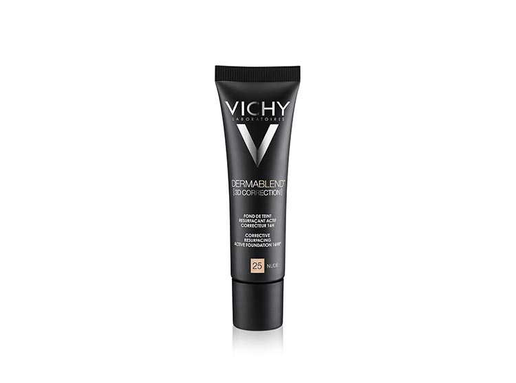 Vichy Dermablend Fond de teint resurfaçant actif correcteur 16h teinte 25 nude - 30ml