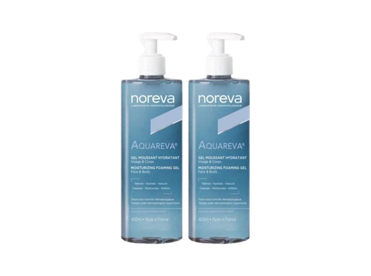 Noreva Aquareva Gel Moussant Hydratant - 2x400ml
