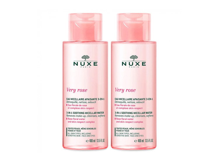 Nuxe Very rose Eau micellaire apaisante 3-en-1 - 2x400ml