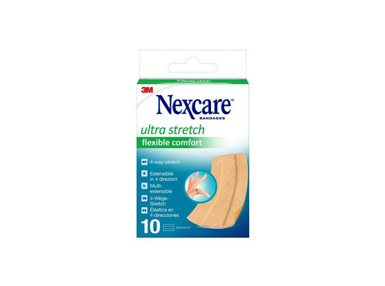 Nexcare Ultra Stretch Flexible Comfort Bande à Découper 10x6cm - x10