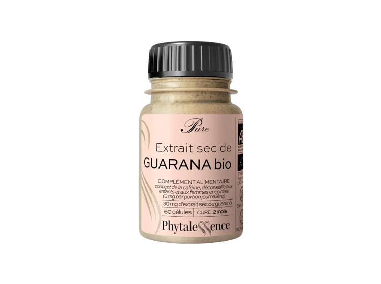 Phytalessence Pure Extrait sec de Guarana BIO - 60 gélules