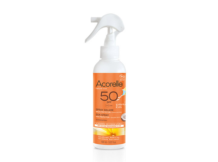 Acorelle Spray solaire Enfants SPF50 BIO - 150ml