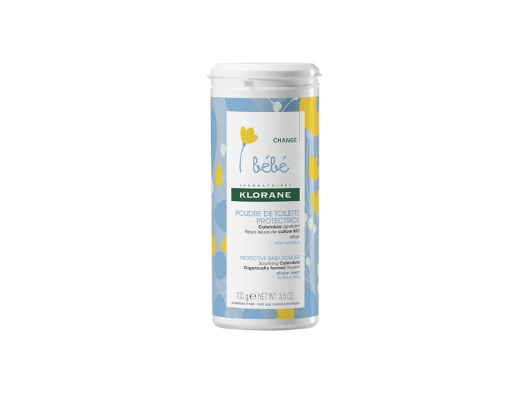 Klorane Bébé Poudre de toilette protectrice au Calendula - 100g