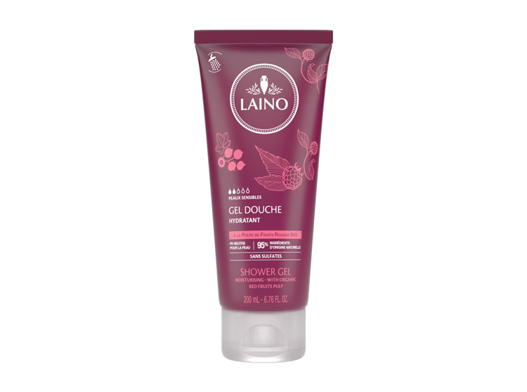 Laino Gel douche à la pulpe de fruits rouges BIO - 200ml