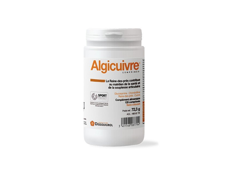 Dissolvurol Algicuivre - 120 comprimés