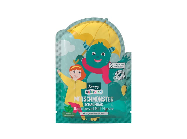 Kneipp Naturkind Bain moussant unidose Petit monstre Menthe - 40 ml