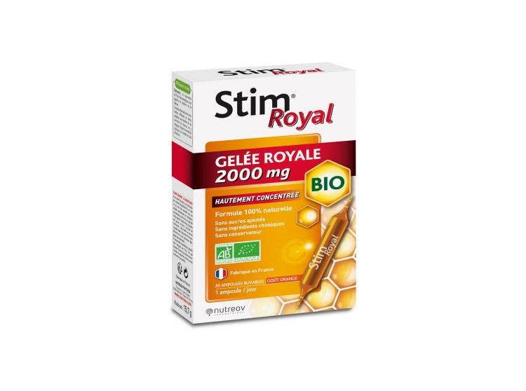 Nutreov Stim Royal Gelée Royale 2000mg BIO - 20 ampoules