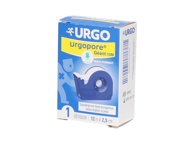 Urgo Urgopore Sparadrap microporeux maxi format - 12m x 2,5cm