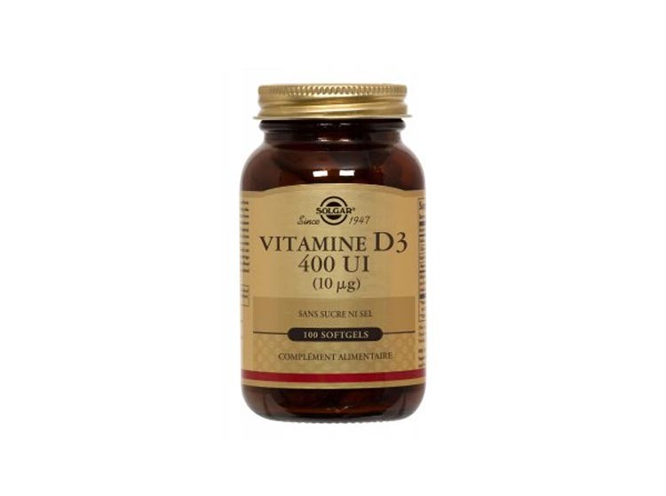 Solgar Vitamine D3 400 UI - 100 Softgels
