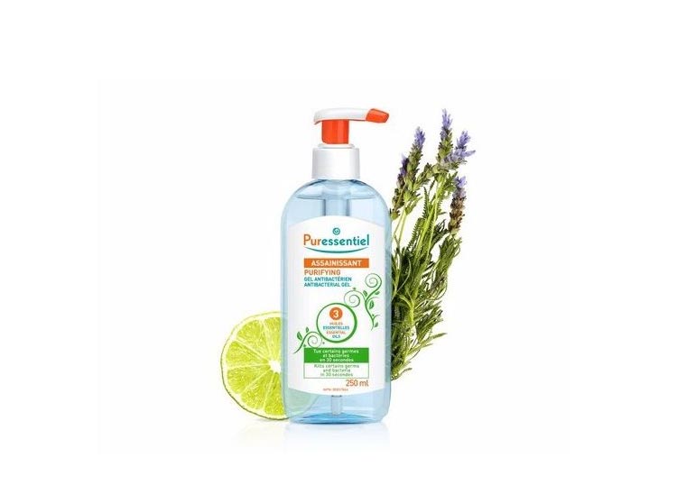 Puressentiel Gel Antibactérien Assainissant aux 3 Huiles Essentielles - 250 ml