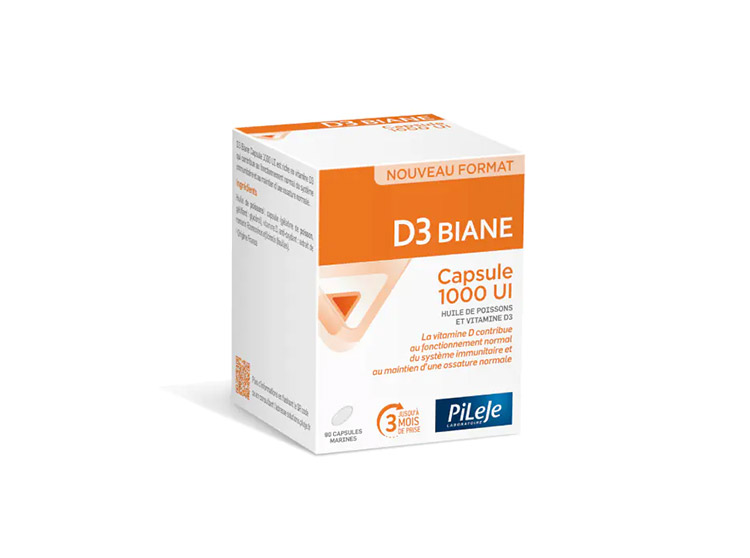Pileje D3 Biane 1000 UI - 90 capsules