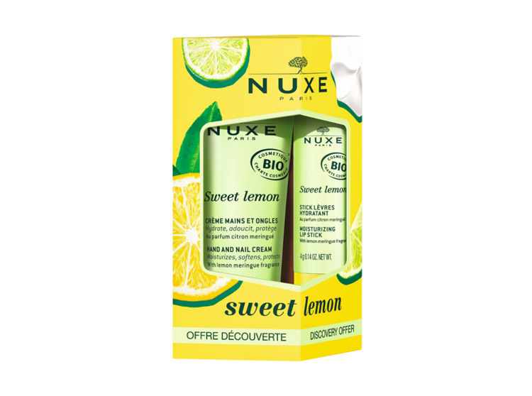 Duo Sweet Lemon Crème Mains et Stick Lèvres - 30ml+4g