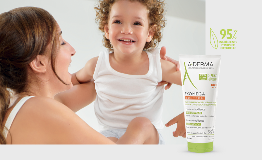 Bannière Crème Emolliente anti-grattage A-Derma