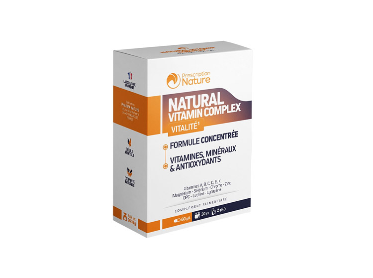 Prescription Nature Natural Vitamin Complex - 60 gélules