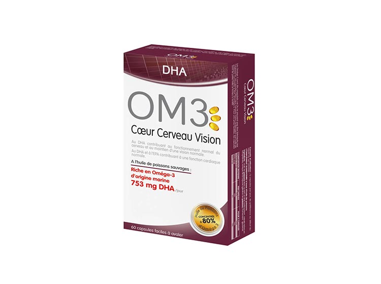 OM3 Coeur Cerveau Vision - 60 capsules