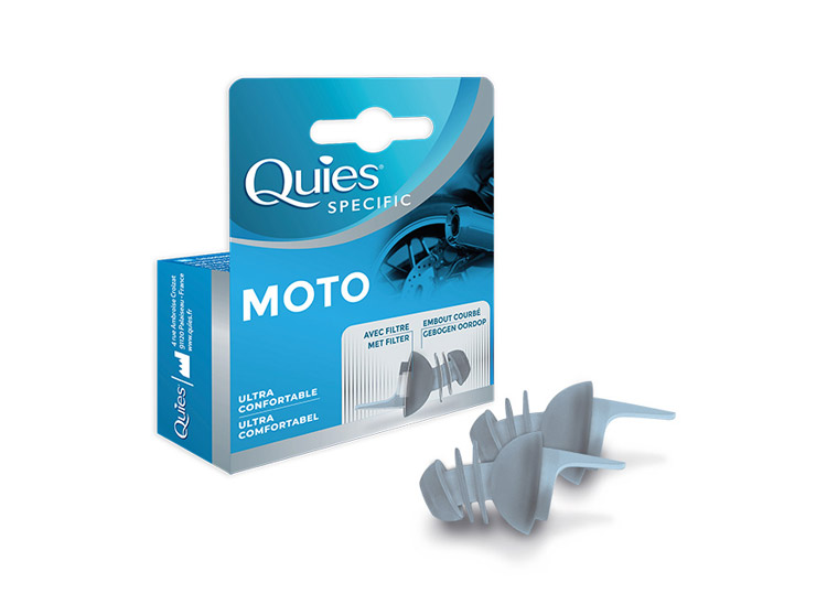 Quiès Protection auditive Moto - 1 paire réutilisable