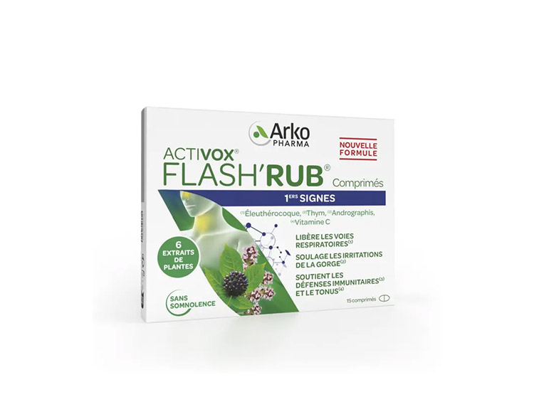 Activox Flash'Rub 1er Signes - 15 comprimés