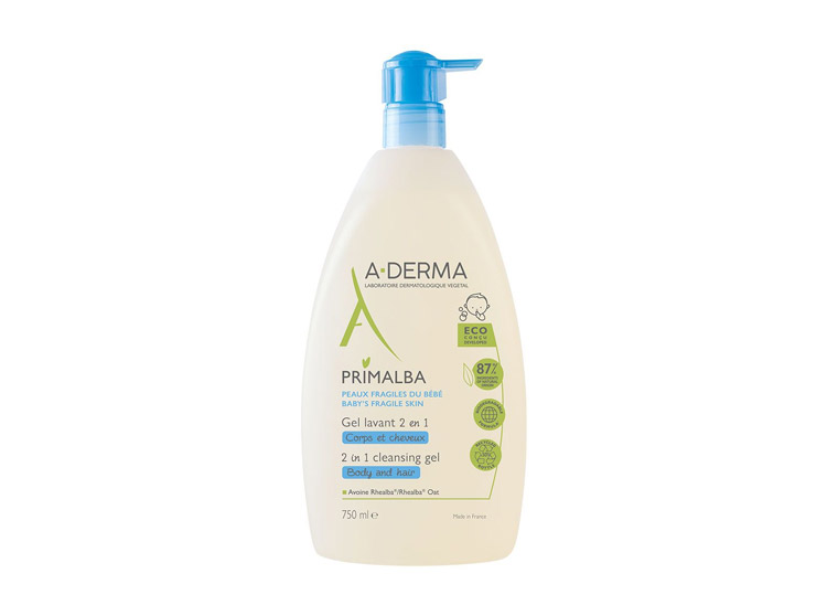 A-Derma Primalba Gel lavant 2 en 1 - 750ml