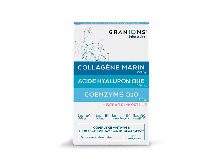 Granions Collagène marin Acide hyaluronique Coenzyme Q10 - 60 comprimés