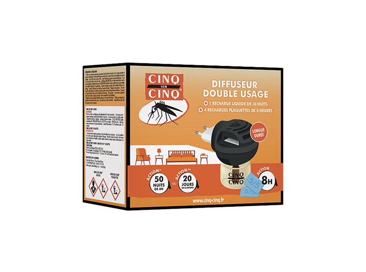 Cinq sur Cinq diffuseur double usage