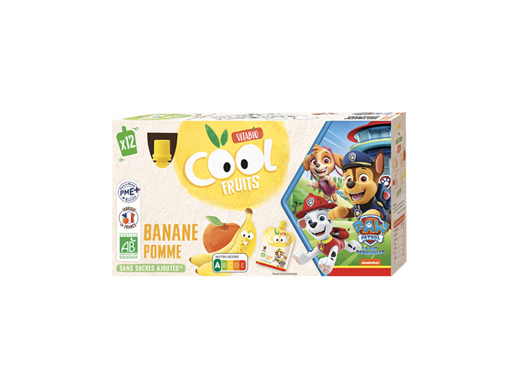 Cool Fruits La Pat'Patrouille Banane Pomme BIO - 12 x 90g