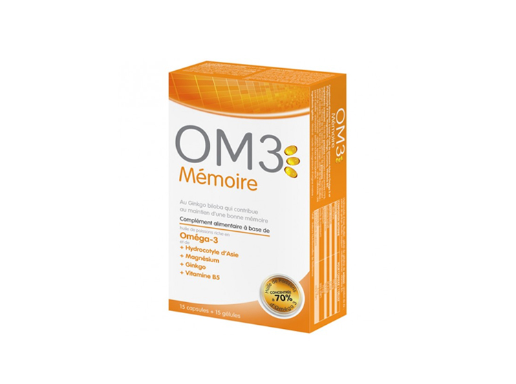 OM3 Mémoire - 15 Capsules + 15 Gélules
