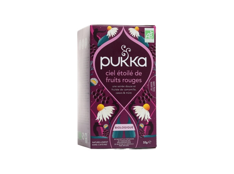 Pukka Ciel étoilé de fruits rouges Infusion bio du soir - 20 sachets